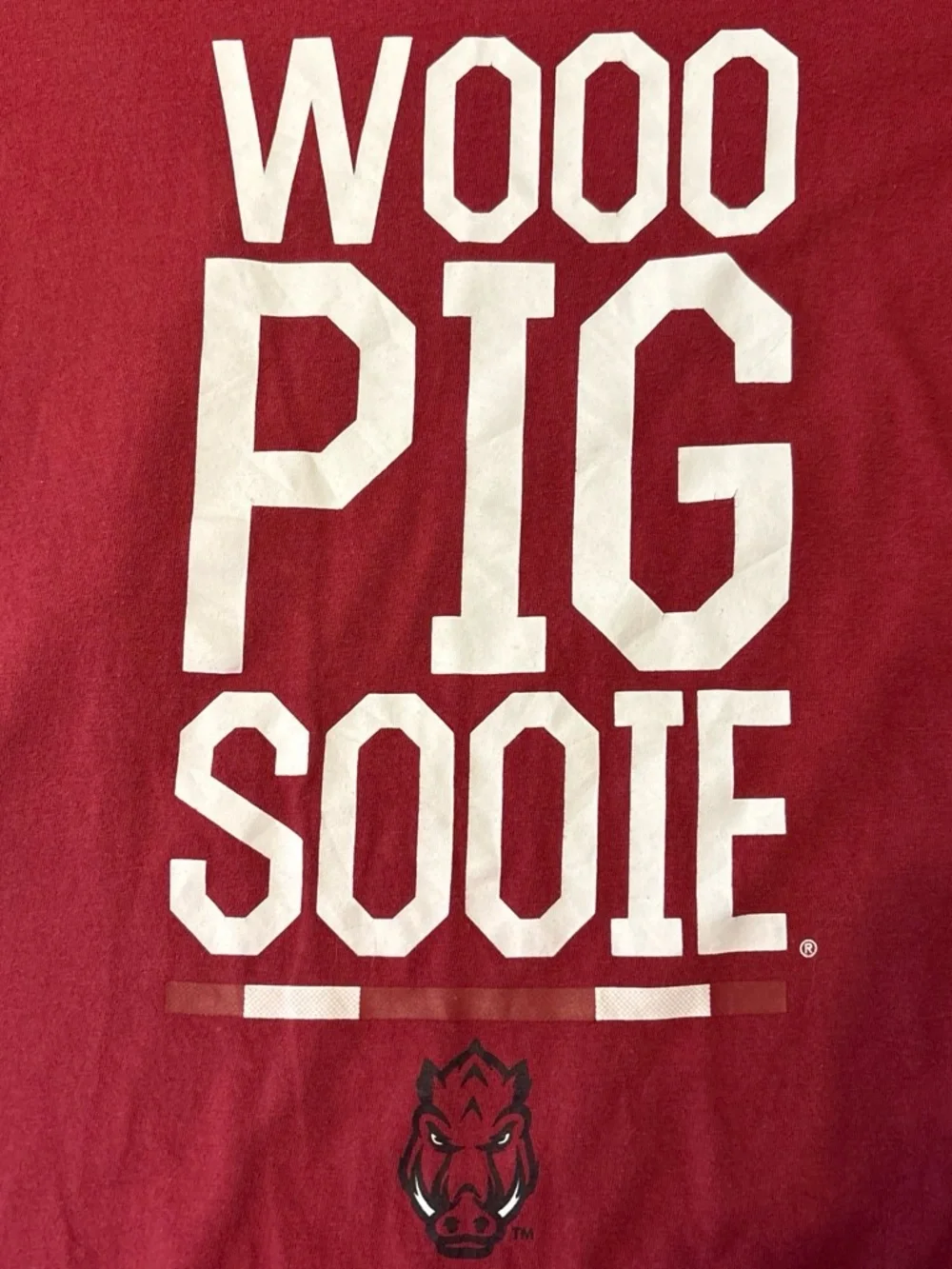 Nike Red Youth 'Wooo Pig Sooie' Graphic Short Sleeve Tee